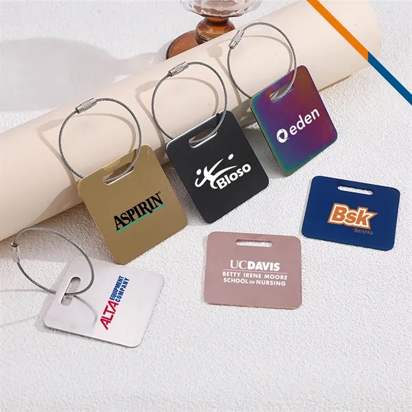 Zeniq Stainless Steel Luggage Tag - Zeniq Stainless Steel Luggage Tag - Image 1 of 14