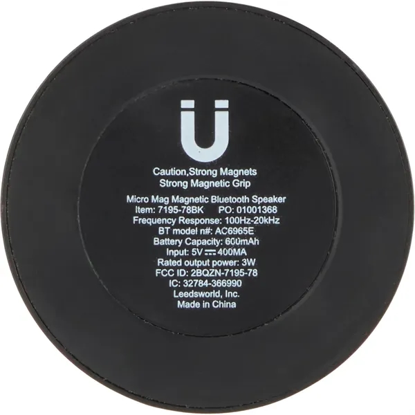 Micro Mag Magnetic Bluetooth Speaker - Micro Mag Magnetic Bluetooth Speaker - Image 10 of 14