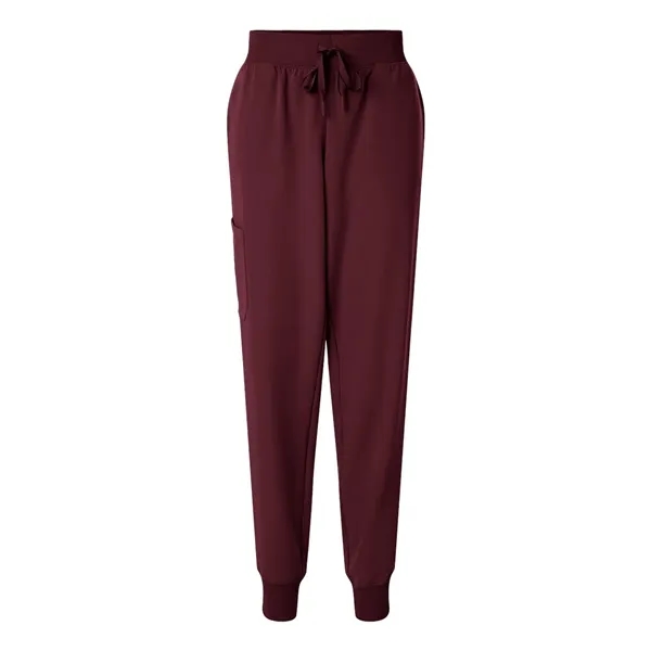 Jaanuu Women's Petite Sizes Silex Knit-Waist Scrub Joggers - Jaanuu Women's Petite Sizes Silex Knit-Waist Scrub Joggers - Image 3 of 12