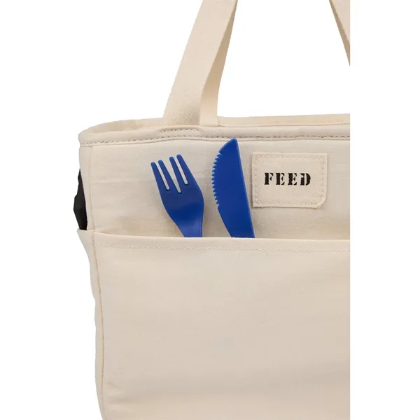 FEED Organic Cotton 9 Can Lunch Cooler - FEED Organic Cotton 9 Can Lunch Cooler - Image 12 of 21