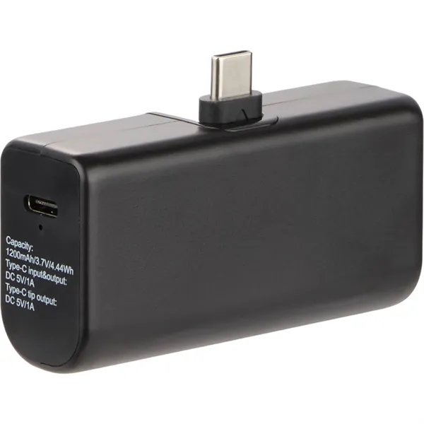 Stay Powered 1200 mAh Power Bank with Type-C Tip - Stay Powered 1200 mAh Power Bank with Type-C Tip - Image 9 of 16
