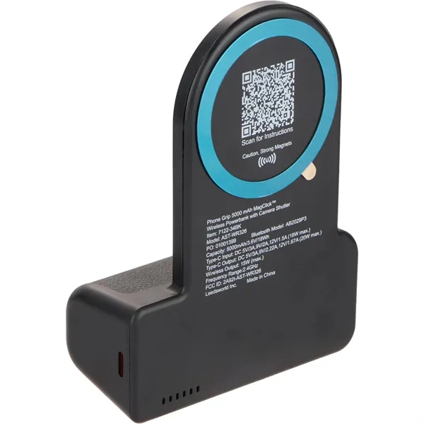 Phone Grip 5000 mAh MagClick™ Powerbank and Shutte - Phone Grip 5000 mAh MagClick™ Powerbank and Shutte - Image 6 of 8