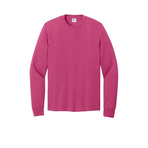 Port & Co Long Sleeve Core Cotton Tee. - Port & Co Long Sleeve Core Cotton Tee. - Image 91 of 164