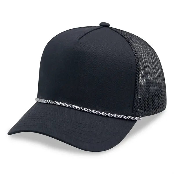 5 Panel A Frame Golf Trucker Cap w/Rope - 5 Panel A Frame Golf Trucker Cap w/Rope - Image 2 of 36