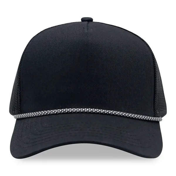 5 Panel A Frame Golf Trucker Cap w/Rope - 5 Panel A Frame Golf Trucker Cap w/Rope - Image 3 of 36