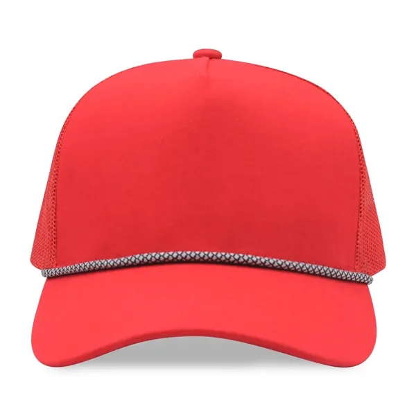 5 Panel A Frame Golf Trucker Cap w/Rope - 5 Panel A Frame Golf Trucker Cap w/Rope - Image 18 of 36