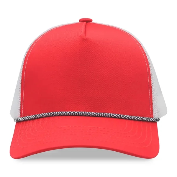 5 Panel A Frame Golf Trucker Cap w/Rope - 5 Panel A Frame Golf Trucker Cap w/Rope - Image 22 of 36