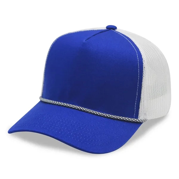 5 Panel A Frame Golf Trucker Cap w/Rope - 5 Panel A Frame Golf Trucker Cap w/Rope - Image 26 of 36