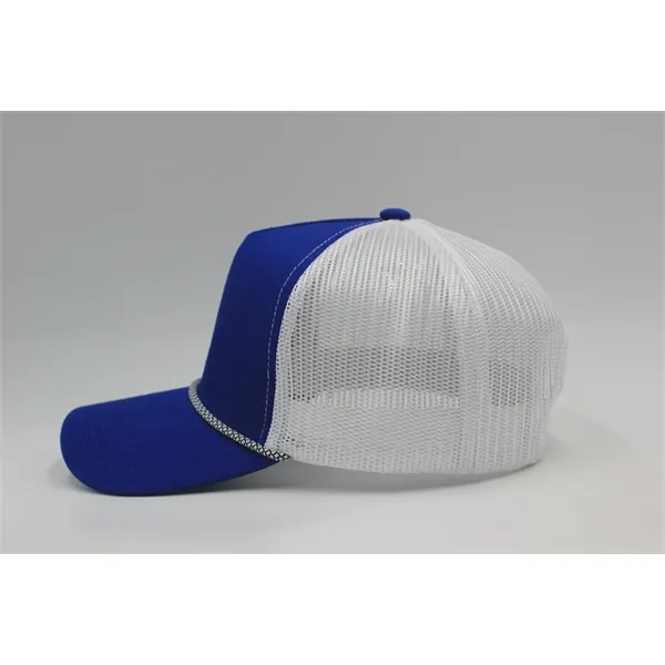 5 Panel A Frame Golf Trucker Cap w/Rope - 5 Panel A Frame Golf Trucker Cap w/Rope - Image 28 of 36