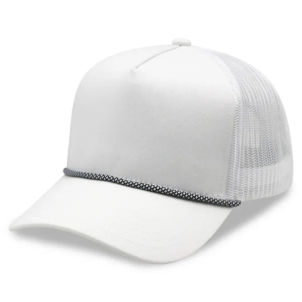 5 Panel A Frame Golf Trucker Cap w/Rope - 5 Panel A Frame Golf Trucker Cap w/Rope - Image 31 of 36