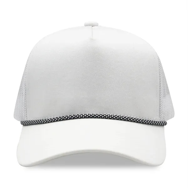 5 Panel A Frame Golf Trucker Cap w/Rope - 5 Panel A Frame Golf Trucker Cap w/Rope - Image 32 of 36