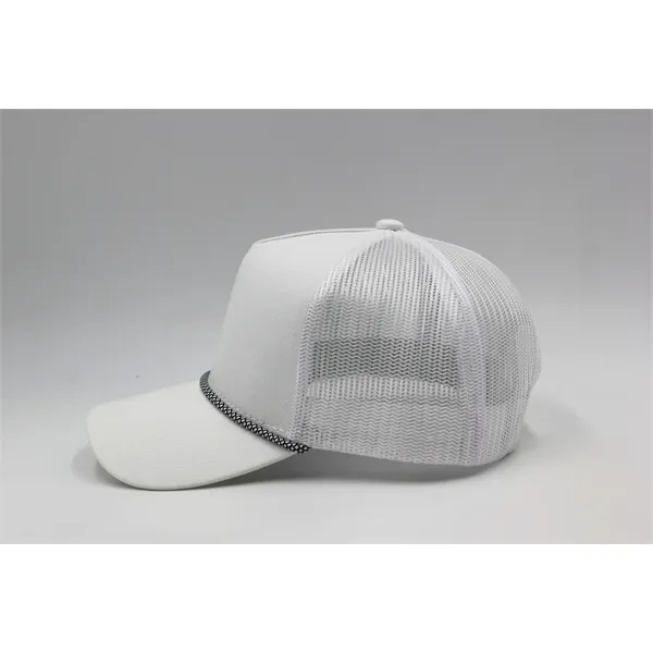 5 Panel A Frame Golf Trucker Cap w/Rope - 5 Panel A Frame Golf Trucker Cap w/Rope - Image 33 of 36