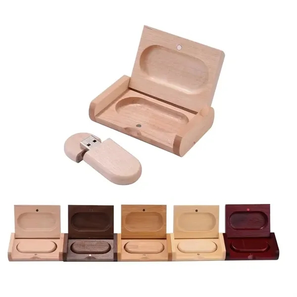 32GB USB3.0 Wood Flash Drive Box - 32GB USB3.0 Wood Flash Drive Box - Image 1 of 3