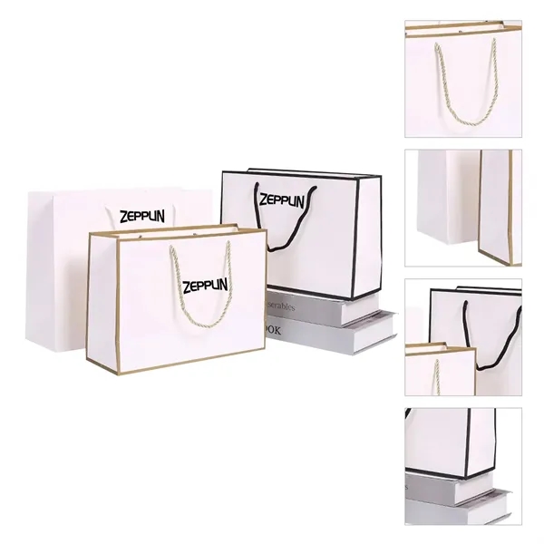 Matte Laminated Euro Tote Bag w/ Macrame Rope Handles