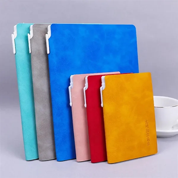 A7 Soft Pu Cover Pocket Notebook Journals W/Pen Holder&Pen - A7 Soft Pu Cover Pocket Notebook Journals W/Pen Holder&Pen - Image 2 of 14