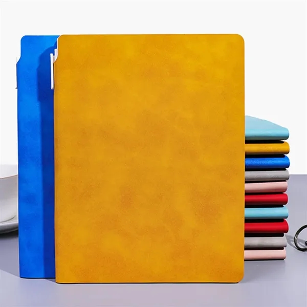 A7 Soft Pu Cover Pocket Notebook Journals W/Pen Holder&Pen - A7 Soft Pu Cover Pocket Notebook Journals W/Pen Holder&Pen - Image 4 of 14