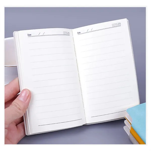 A7 Soft Pu Cover Pocket Notebook Journals W/Pen Holder&Pen - A7 Soft Pu Cover Pocket Notebook Journals W/Pen Holder&Pen - Image 7 of 14