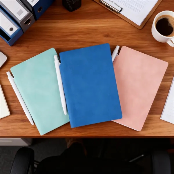 A7 Soft Pu Cover Pocket Notebook Journals W/Pen Holder&Pen - A7 Soft Pu Cover Pocket Notebook Journals W/Pen Holder&Pen - Image 11 of 14