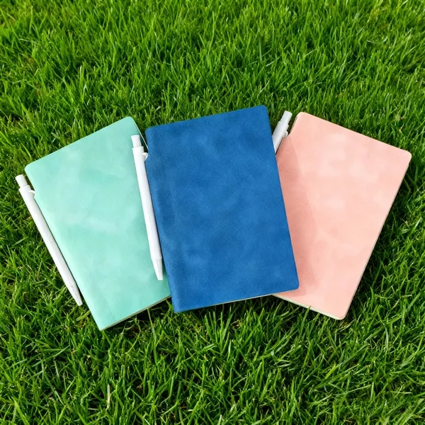 A7 Soft Pu Cover Pocket Notebook Journals W/Pen Holder&Pen - A7 Soft Pu Cover Pocket Notebook Journals W/Pen Holder&Pen - Image 12 of 14