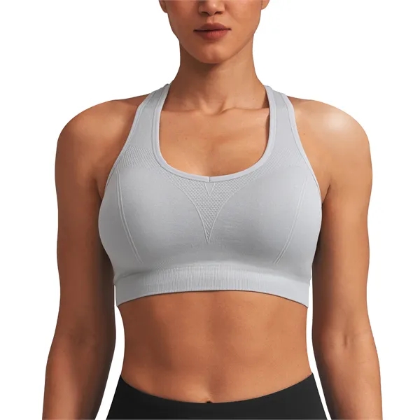 Strappy Sports Bra for Women - Padded Seamless Support - Strappy Sports Bra for Women - Padded Seamless Support - Image 1 of 3