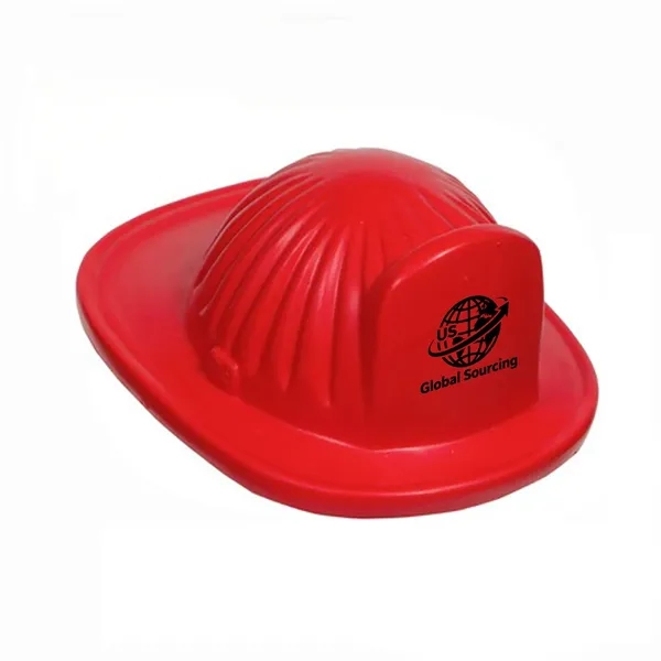 Red Firefighter Hat Stress Reliever Balls - Red Firefighter Hat Stress Reliever Balls - Image 0 of 1