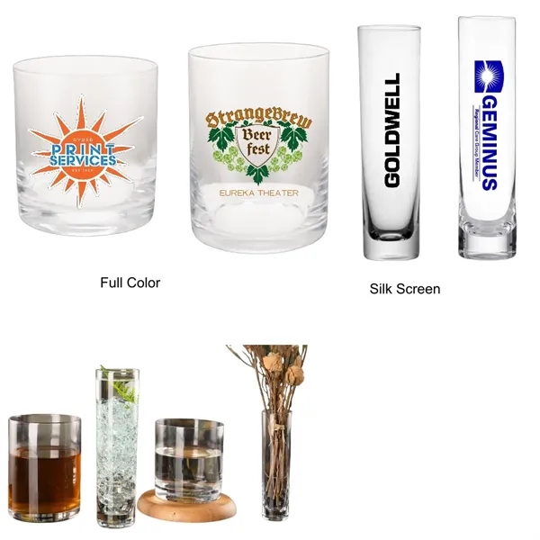 7.5/12/13.5 oz Slim Vase Clear Highball & Cylinder Glass - 7.5/12/13.5 oz Slim Vase Clear Highball & Cylinder Glass - Image 0 of 14