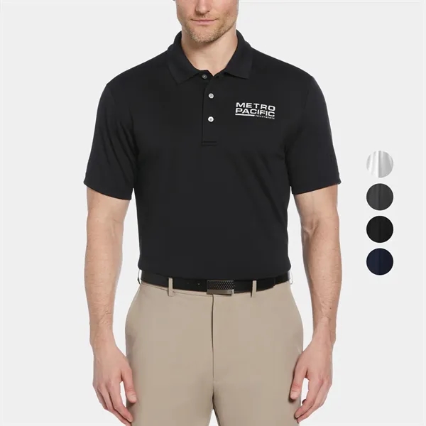 PGA TOUR® Men's Airflux Solid Mesh Golf Polo & Custom Logo - PGA TOUR® Men's Airflux Solid Mesh Golf Polo & Custom Logo - Image 0 of 7