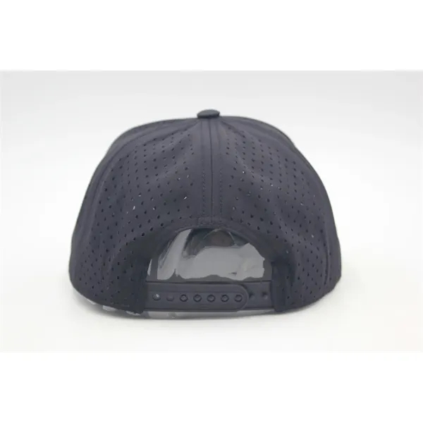 5 Panel Water Proof Nylon Hat w/Laser Cut Mesh Back - 5 Panel Water Proof Nylon Hat w/Laser Cut Mesh Back - Image 5 of 36