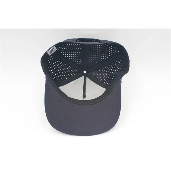 5 Panel Water Proof Nylon Hat w/Laser Cut Mesh Back - 5 Panel Water Proof Nylon Hat w/Laser Cut Mesh Back - Image 6 of 36