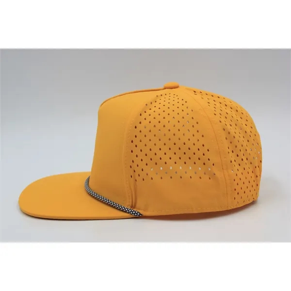 5 Panel Water Proof Nylon Hat w/Laser Cut Mesh Back - 5 Panel Water Proof Nylon Hat w/Laser Cut Mesh Back - Image 14 of 36