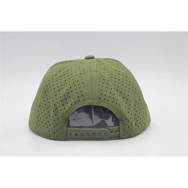 5 Panel Water Proof Nylon Hat w/Laser Cut Mesh Back - 5 Panel Water Proof Nylon Hat w/Laser Cut Mesh Back - Image 20 of 36
