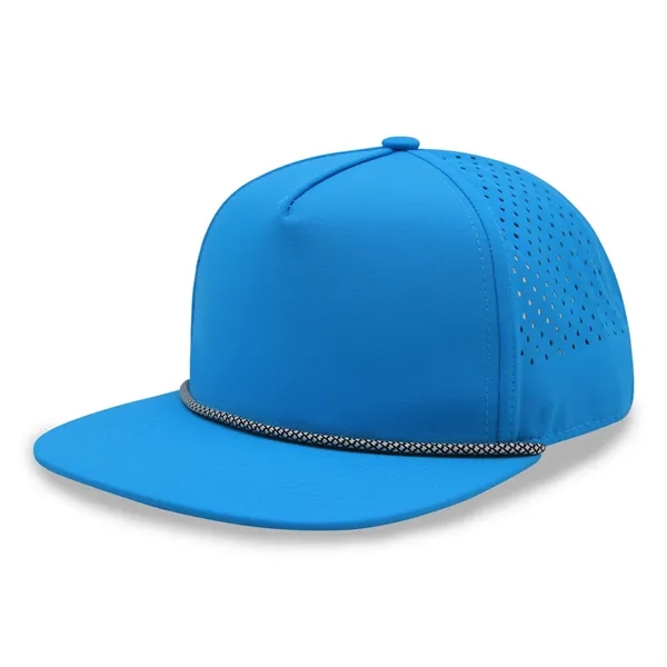 5 Panel Water Proof Nylon Hat w/Laser Cut Mesh Back - 5 Panel Water Proof Nylon Hat w/Laser Cut Mesh Back - Image 22 of 36