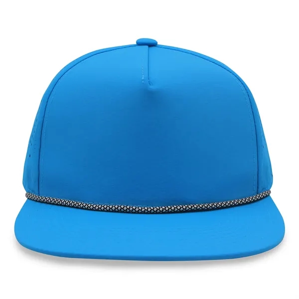 5 Panel Water Proof Nylon Hat w/Laser Cut Mesh Back - 5 Panel Water Proof Nylon Hat w/Laser Cut Mesh Back - Image 23 of 36