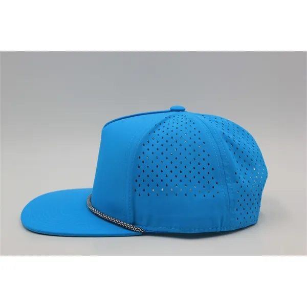 5 Panel Water Proof Nylon Hat w/Laser Cut Mesh Back - 5 Panel Water Proof Nylon Hat w/Laser Cut Mesh Back - Image 24 of 36
