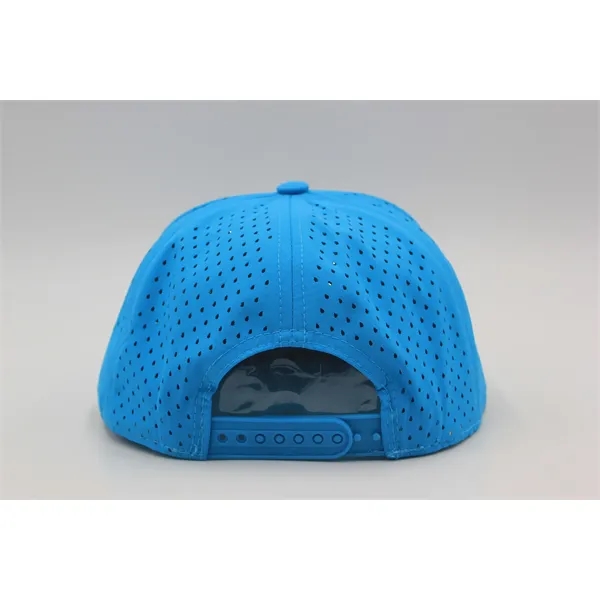 5 Panel Water Proof Nylon Hat w/Laser Cut Mesh Back - 5 Panel Water Proof Nylon Hat w/Laser Cut Mesh Back - Image 25 of 36