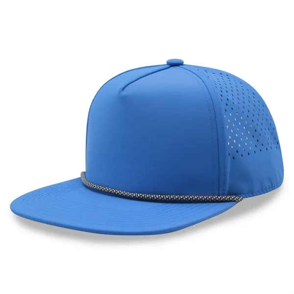 5 Panel Water Proof Nylon Hat w/Laser Cut Mesh Back - 5 Panel Water Proof Nylon Hat w/Laser Cut Mesh Back - Image 27 of 36