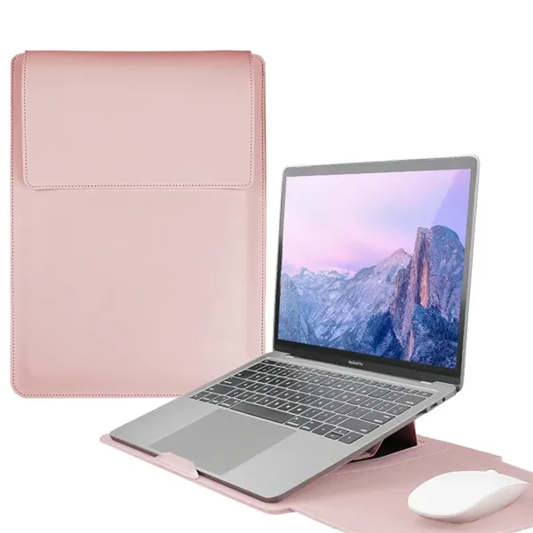 Versatile 13/13.3 Inch PU Leather Laptop Sleeve - Versatile 13/13.3 Inch PU Leather Laptop Sleeve - Image 3 of 3