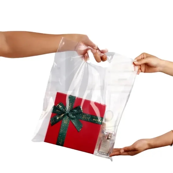 Clear Plastic Retail Merchandise Tote Bags - Clear Plastic Retail Merchandise Tote Bags - Image 0 of 4