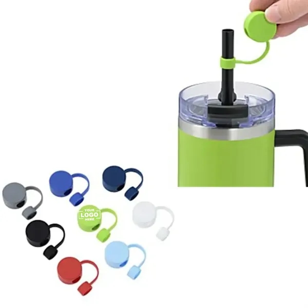 Silicone Straw Cover Cap - Silicone Straw Cover Cap - Image 0 of 3