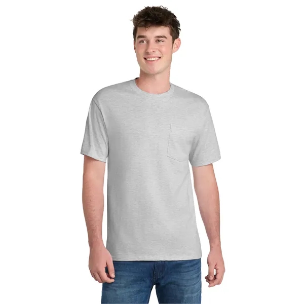 Port & Co Tall Essential Pocket Tee. - Port & Co Tall Essential Pocket Tee. - Image 10 of 79
