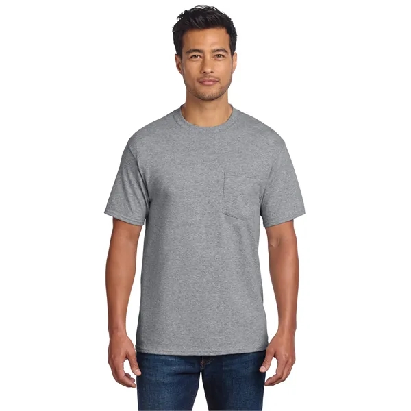 Port & Co Tall Essential Pocket Tee. - Port & Co Tall Essential Pocket Tee. - Image 15 of 79