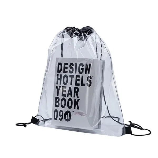 Custom PVC Transparent Drawstring Bag