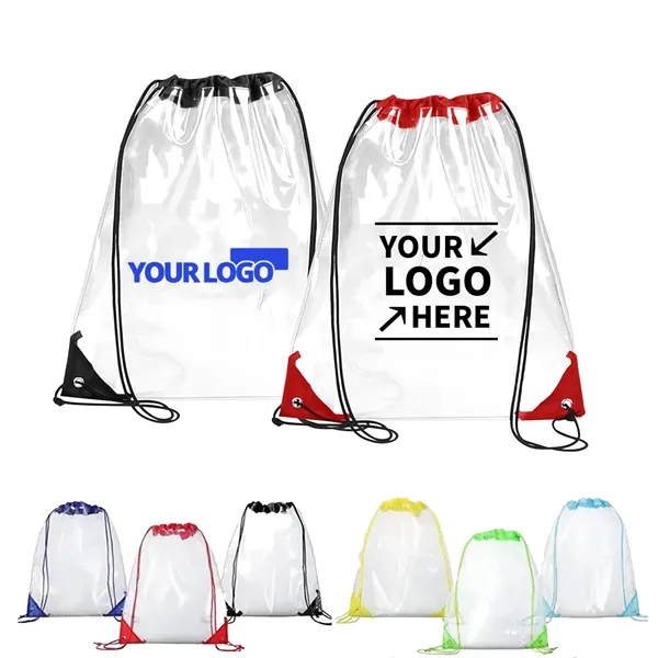 PVC Transparent Drawstring Bag