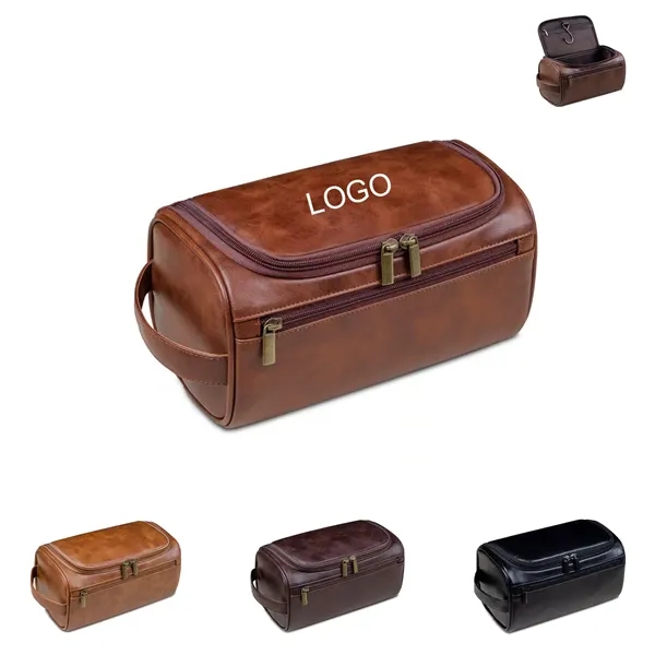 Vintage PU Toiletry Bag