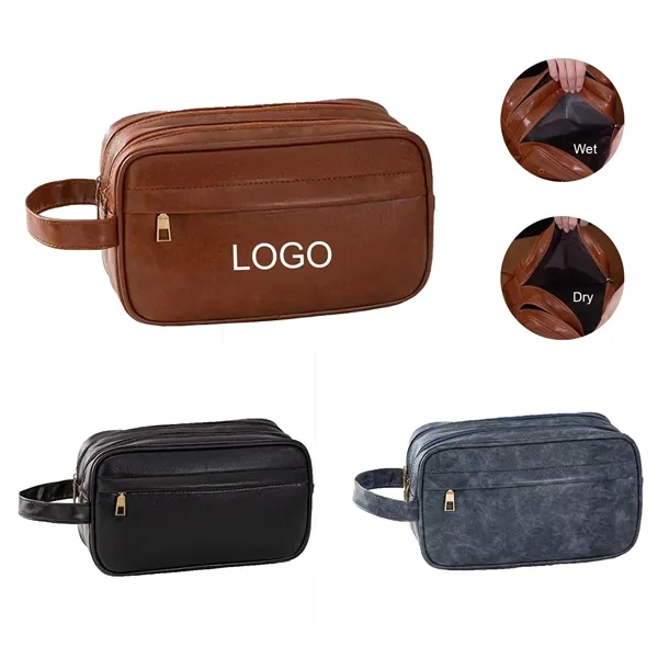 PU Wet-Dry Toiletry Bag