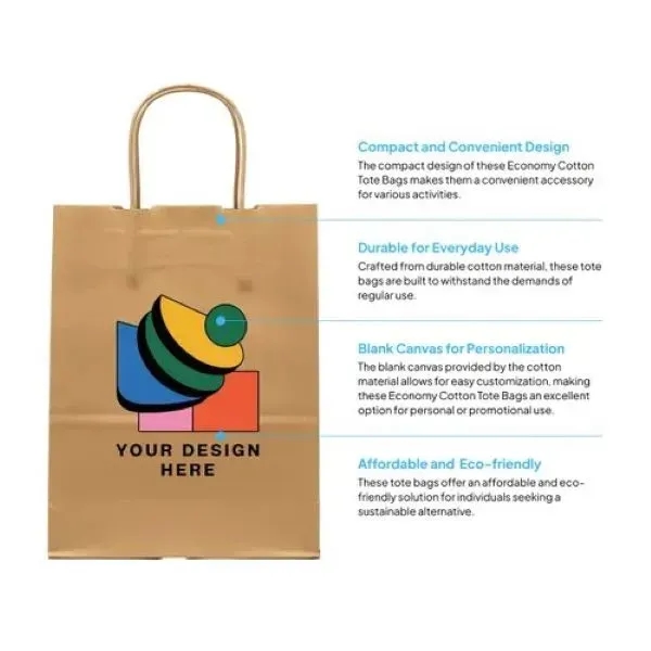 Paper Shopping Bag with Twisted Handle - Paper Shopping Bag with Twisted Handle - Image 1 of 2