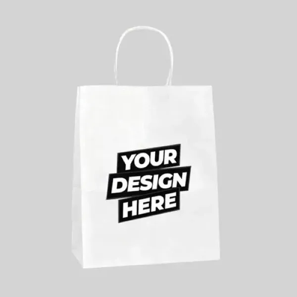 Paper Shopping Bag with Twisted Handles - Paper Shopping Bag with Twisted Handles - Image 0 of 2
