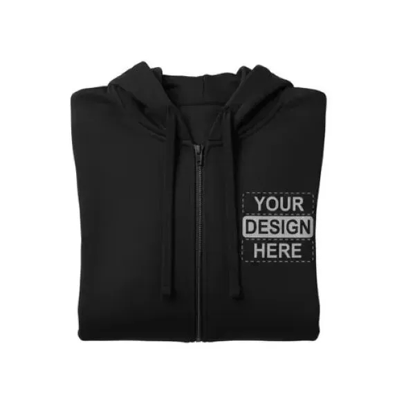 Allmade Unisex Organic French Terry Full-Zip Hoodie - Allmade Unisex Organic French Terry Full-Zip Hoodie - Image 3 of 4