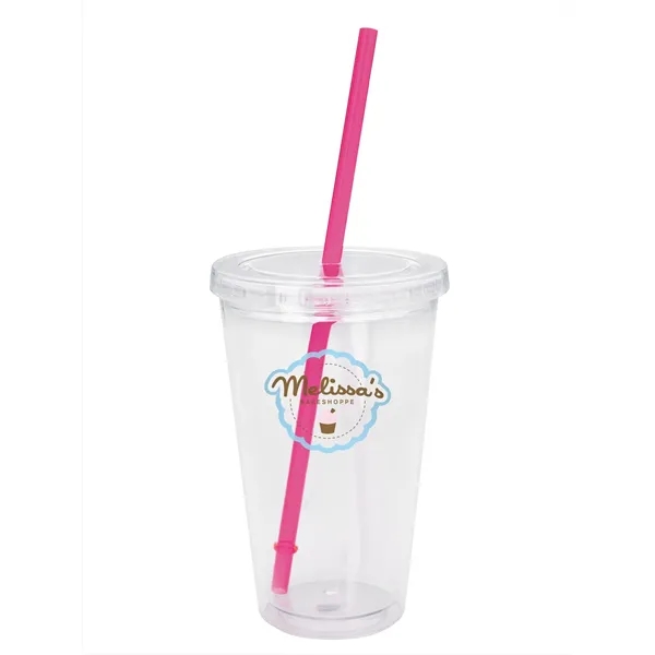 Good Value™ Clear Tumbler with Colored Lid - 18 oz. - Good Value™ Clear Tumbler with Colored Lid - 18 oz. - Image 10 of 29