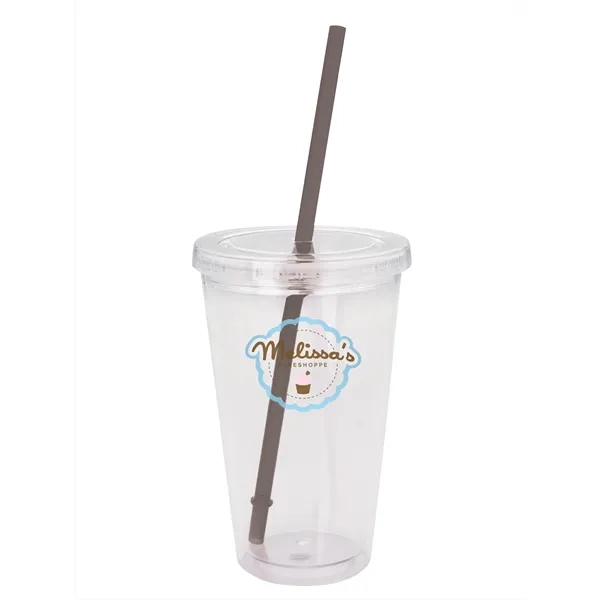 Good Value™ Clear Tumbler with Colored Lid - 18 oz. - Good Value™ Clear Tumbler with Colored Lid - 18 oz. - Image 12 of 29